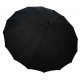 Juodas ilgas pusiau automatinis skėtis